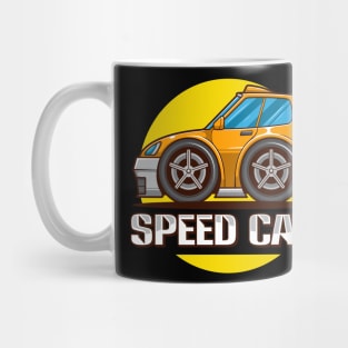 Joyful Car Cartoon Mug